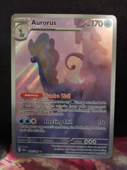 Aurorus 092/088 Illustration Rare Full Art Pokemon Card Perfect Order English - Image 1