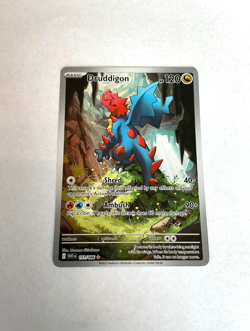 Pokemon TCG Druddigon 151/086 White Flare Illustration Rare Holo Card English NM - Image 1