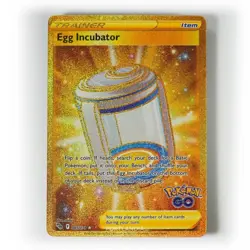 Pokemon - Egg Incubator - 087/078 - SWSH Pokemon GO - Gold Secret Rare Card - Image 1