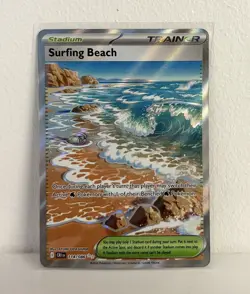 Pokemon Surfing Beach 114/086 Chaos Rising Card Near Mint - Image 1