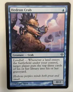 Hedron Crab #47 [Zendikar] Magic MTG Cards LP - Image 1