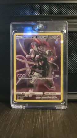 Pokemon 2019 TCG Black Star Promo Armored Mewtwo Holo Card SM228 - Image 1