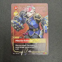 Vi Piltover Enforcer - Riftbound Regional Prize Wall Plated Metal Card - Image 2