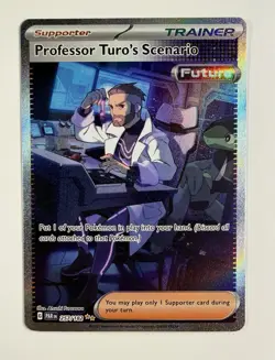 Professor Turo's Scenario 257/182 SV04: Paradox Rift Holo NM- Pokemon card - Image 1