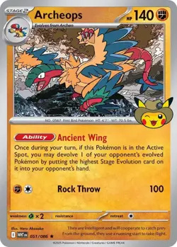 Archeops Pokemon Promo Card Fossil Museum Field Museum Chicago Exclusive Sealed - Image 4