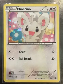 2011 Pokemon MINCCINO Black Star Promo Set COSMOS HOLO Blister Pack Card #BW13 - Image 1
