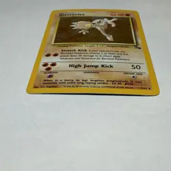 Pokemon TCG Hitmonlee 1999 Fossil Holo Card 7/62 Unlimited Holo Rare Vintage - Image 2