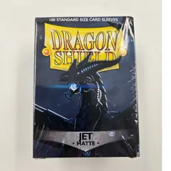 Dragon Shield Matte Jet 100 Standard Size Card Sleeves AT-11024 Black - Image 1