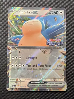 Snorlax ex (Prismatic Evolution Stamped) 076/131 Miscellaneous Cards & Products - Image 1