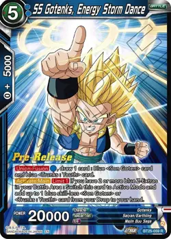 SS Gotenks, Energy Storm Dance Rare Legend of the Dragon Balls Pre-Release Cards - Image 1