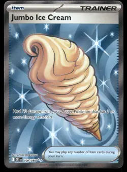 Pokemon Cards Jumbo Ice Cream 109/086 Holo Chaos Rising Ultra Rare NM - Image 1