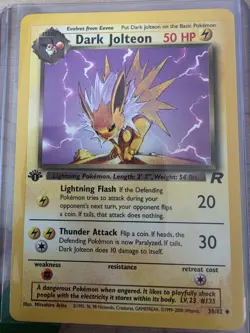 Pokemon TCG 1st Edition Team Rocket 3-Card Lot Dark Flareon Vaporeon Jolteon - Image 3