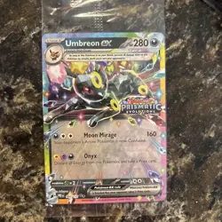 Pokemon TCG Umbreon ex 060/131 Prismatic Evolution Stamped Card SEALED - Image 1