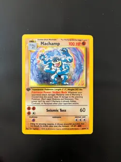 1st Edition Pokemon Card Lot Machamp and Fossil Set - Image 1