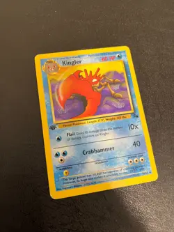 1st Edition Pokemon Card Lot Machamp and Fossil Set - Image 4