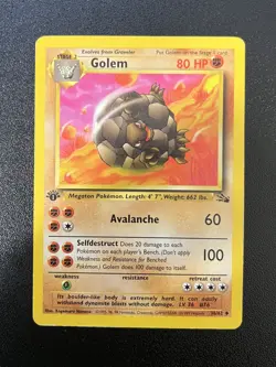 1st Edition Pokemon Card Lot Machamp and Fossil Set - Image 5