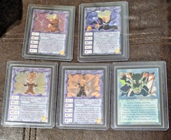 1997 Ani-Mayhem Dragon Ball Z Ultra Rare 5/5 Foil Card Set - Image 1