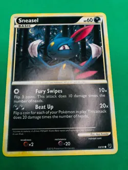 Sneasel - 68/90 - HGSS - Undaunted - Pokemon Card - Unplayed NM/EXL - Image 1