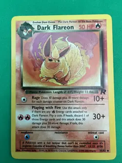Dark Flareon - 35/82 - Team Rocket - Pokemon Card - Unlimited Edition - NM - Image 1