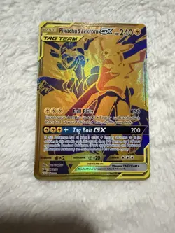 Pikachu & Zekrom GX SM248 SM Holo Promo Card 2021 Tag Team - Image 1