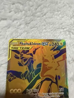 Pikachu & Zekrom GX SM248 SM Holo Promo Card 2021 Tag Team - Image 2