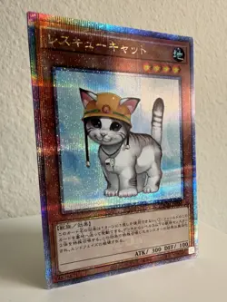 YuGiOh! Rescue Cat QCAC-JP006 Quarter Century Secret Rare - Japanese - NM - Image 3