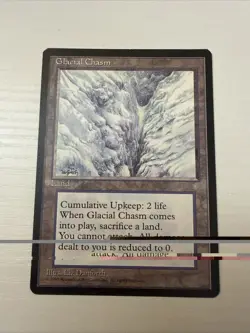 Glacial Chasm #353 Uncommon Ice Age Regular MTG LP - Image 1