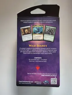 WILD BOUNTY (Brawl Deck) Magic the Gathering Throne of Eldraine Sealed New - Image 2