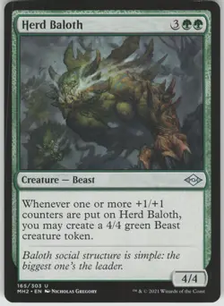 Herd Baloth 165 Uncommon Modern Horizons 2 Magic: The Gathering Near Mint - Image 1