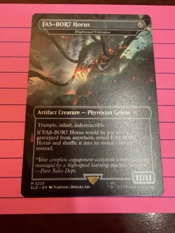 FAS-BOR7 Horus (Blightsteel Colossus) Secret Lair Drop Mythic 2223 SLD NM Magic - Image 1