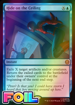 x1 Hide on the Ceiling FOIL SPM Spider-Man MTG 32 M/NM 1x - Image 1