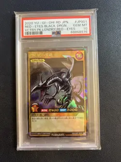 PSA 10 Gem - Red-Eyes Black Dragon RD/VJMP-JP001 Japanese Rush Duel Promo YuGiOh - Image 1