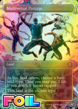 x1 Multiversal Passage FOIL SPM Spider-Man MTG 206 M/NM 1x - Image 1