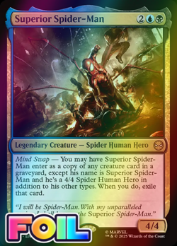 x1 Superior Spider-Man FOIL SPM Spider-Man MTG 155 M/NM 1x - Image 1