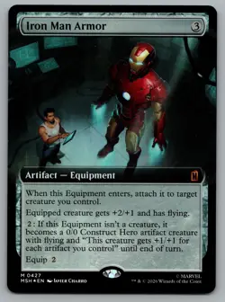 Iron Man Armor (Extended Art) 427 Marvel Super Heroes Magic: The Gathering Foil - Image 1