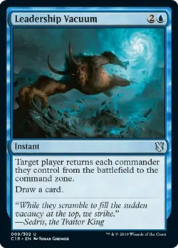 1x Leadership Vacuum MTG - Commander 2019 - Moderate Play - Image 1