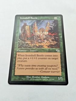 MTG Ironshell Beetle Judgment 121/143 Regular Common - Uncirculated - Image 2