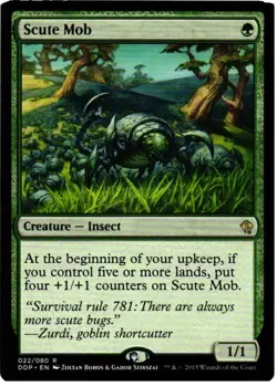 Scute Mob 22 R Duel Decks: Zendikar vs. Eldrazi NM MTG - Image 1