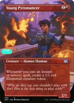 Young Pyromancer (Borderless) - Foil - 2X2 - 364 NM/LP - Image 1