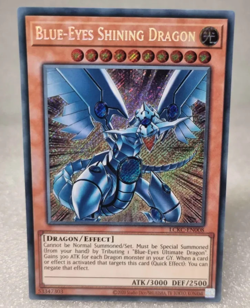 Yugioh - Blue-Eyes Shining Dragon *Secret Rare* LCKC-EN008 (NM) - Image 1
