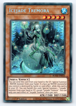 Icejade Tremora - BODE-EN010 - Secret Rare - 1st Edition - Yugioh - Image 1