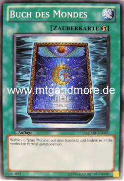 Yu-Gi-Oh 1x Buch des Mondes - - - SDMA - Image 1