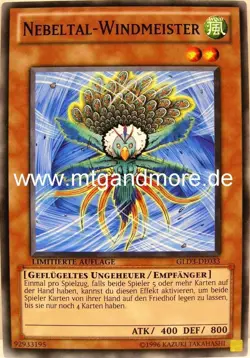 Yu-Gi-Oh 1x Nebeltal-Windmeister - - - GLD3 - Image 1
