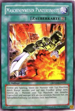 Yu-Gi-Oh 1x Maschinenwesen Panzereinheit - - - SDMM - Image 1