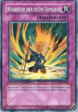 Yu-Gi-Oh 1x Ruckkehr der sechs Samurai - - - GLD2 - Image 1