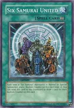 Yu-Gi-Oh 1x Six Samurai United - - - GLD2 - Image 1