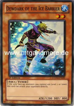 Yu-Gi-Oh 1x Dewdark of the Ice Barrier - - - HA03 - Image 1