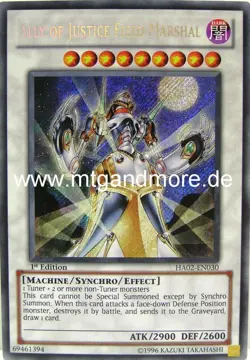 Yu-Gi-Oh 1x Ally of Justice Field Marshal - - - HA02 - Image 1