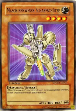 Yu-Gi-Oh 1x Maschinenwesen Scharfschutze - - - SDMM - Image 1