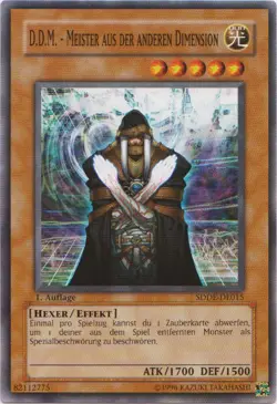 Yu-Gi-Oh 1x D.D.M. - Meister aus der Anderen Dimension - SDDE - Image 1